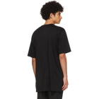 The Viridi-anne Black Smooth Cotton Half Sleeve T-Shirt