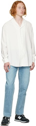 AMI Alexandre Mattiussi SSENSE Exclusive White Camp Collar Shirt