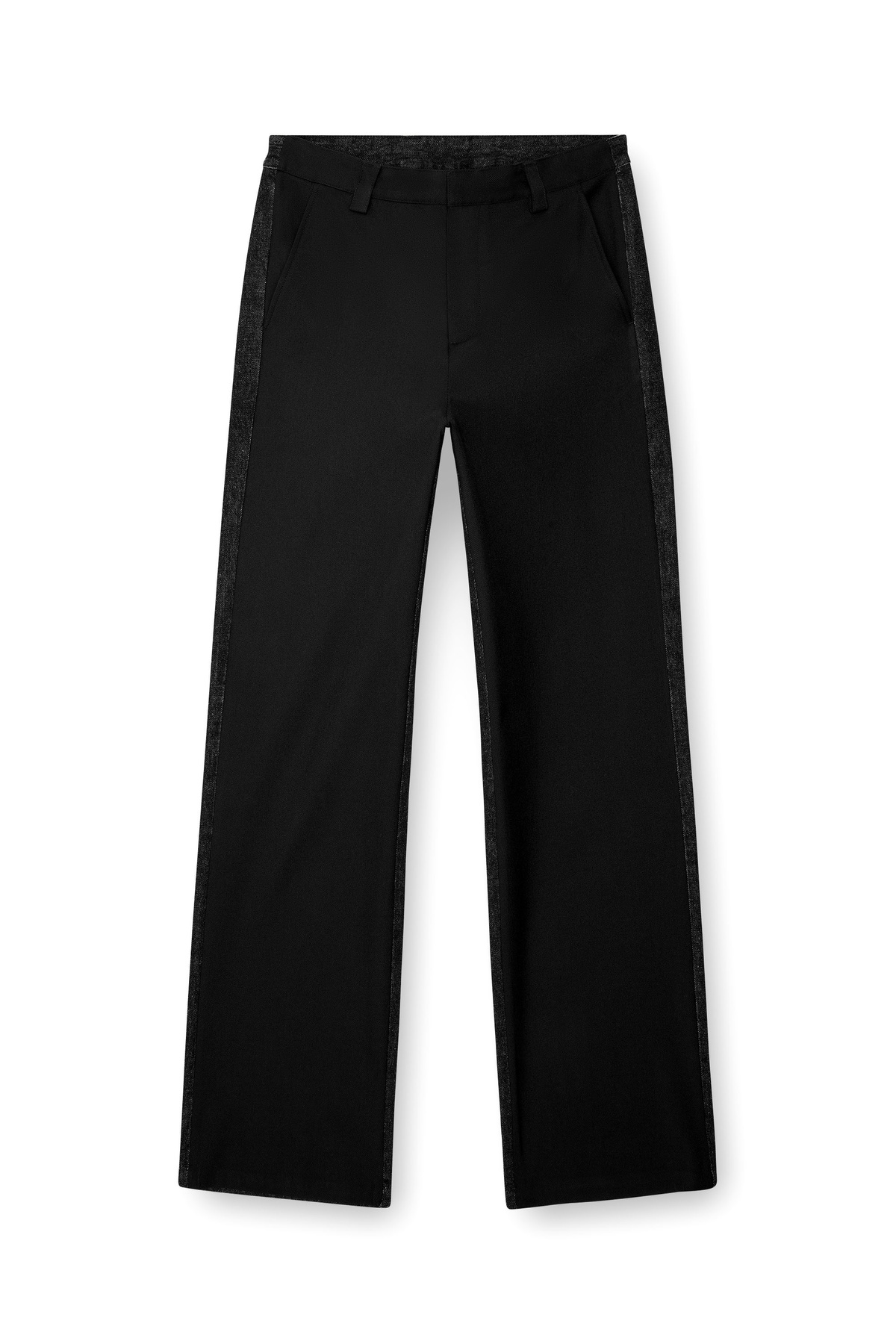 Diesel Hybrid pants in twill and denim - Pants Mens in Black Diesel