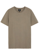 A.P.C. Logo-print Cotton T-shirt Dark Grey