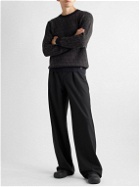 Fendi - Logo-Intarsia Wool, Cotton and Cashmere-Blend Sweater - Black