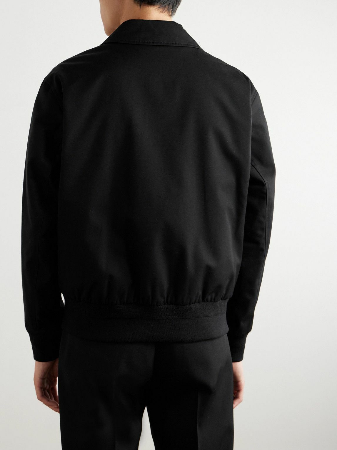 Burberry - Cotton-Twill Bomber Jacket - Black