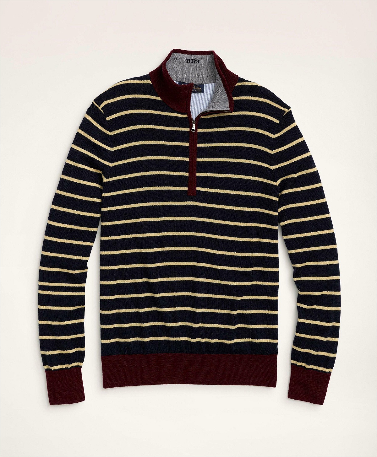 Photo: Brooks Brothers Men's Wool Half-Zip Sweater | Navy