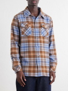 God's True Cashmere - Nomad Checked Cashmere Shirt - Blue