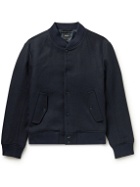 Bellerose - Campbell Wool-Blend Varsity Jacket - Blue