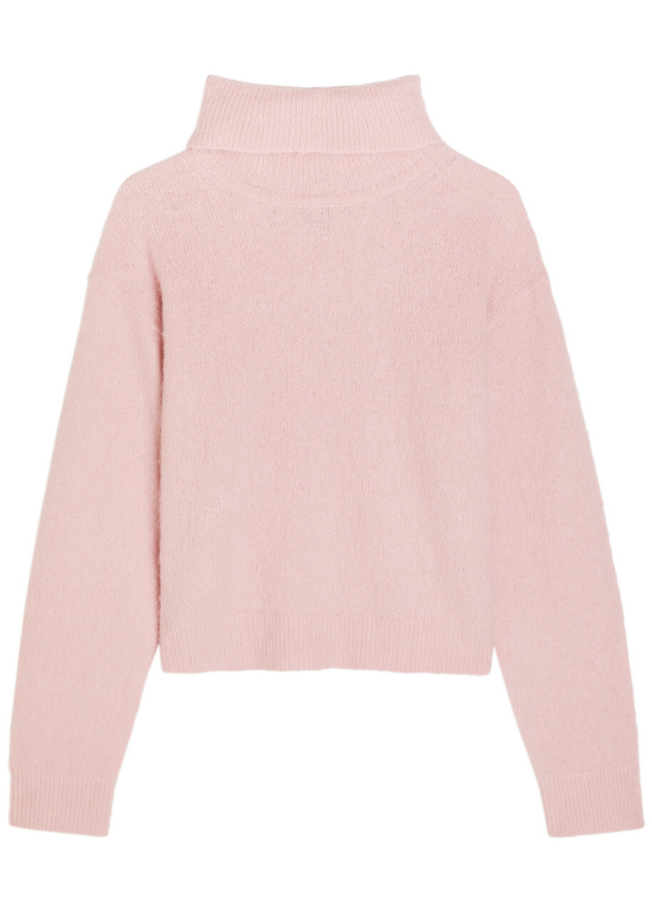Paige Viviana Roll-neck Knit Jumper Pink