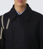 Junya Watanabe Double-breasted wool-blend blazer