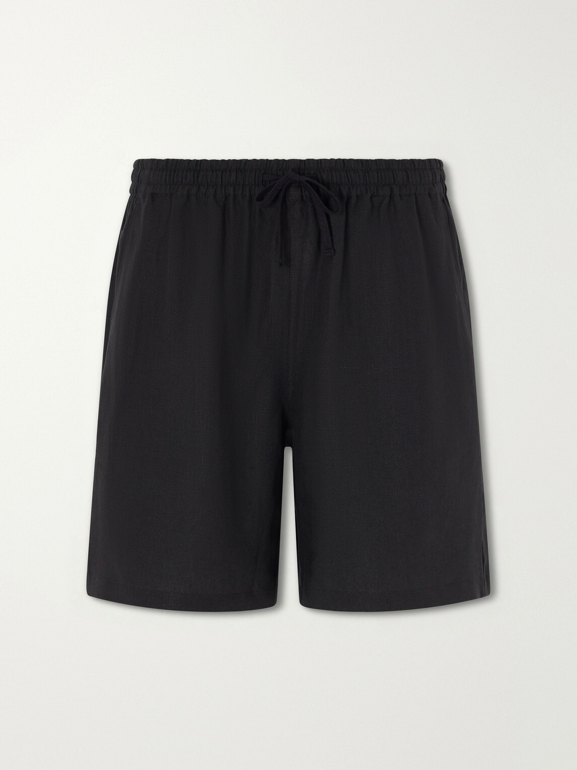 Aimé Leon Dore - Straight-Leg Linen Drawstring Shorts - Black