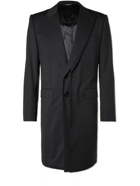 DOLCE & GABBANA - Layered Wool-Blend Gabardine Coat - Black - IT 46