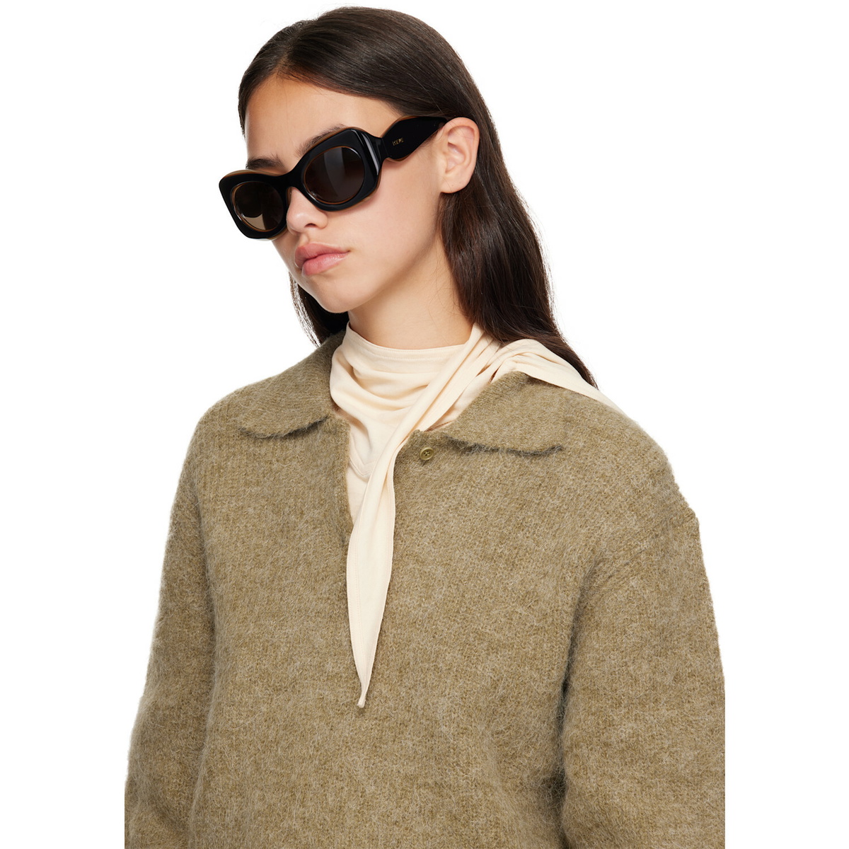 LOEWE Black Sierra Butterfly Sunglasses