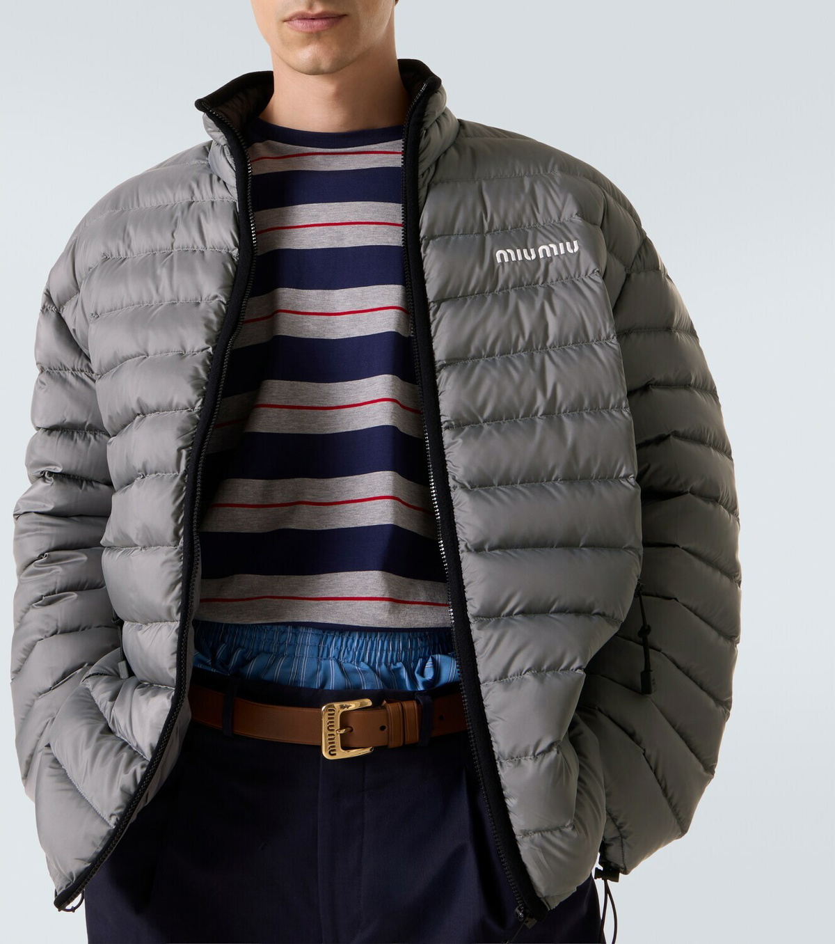 Miu Miu Paneled down jacket