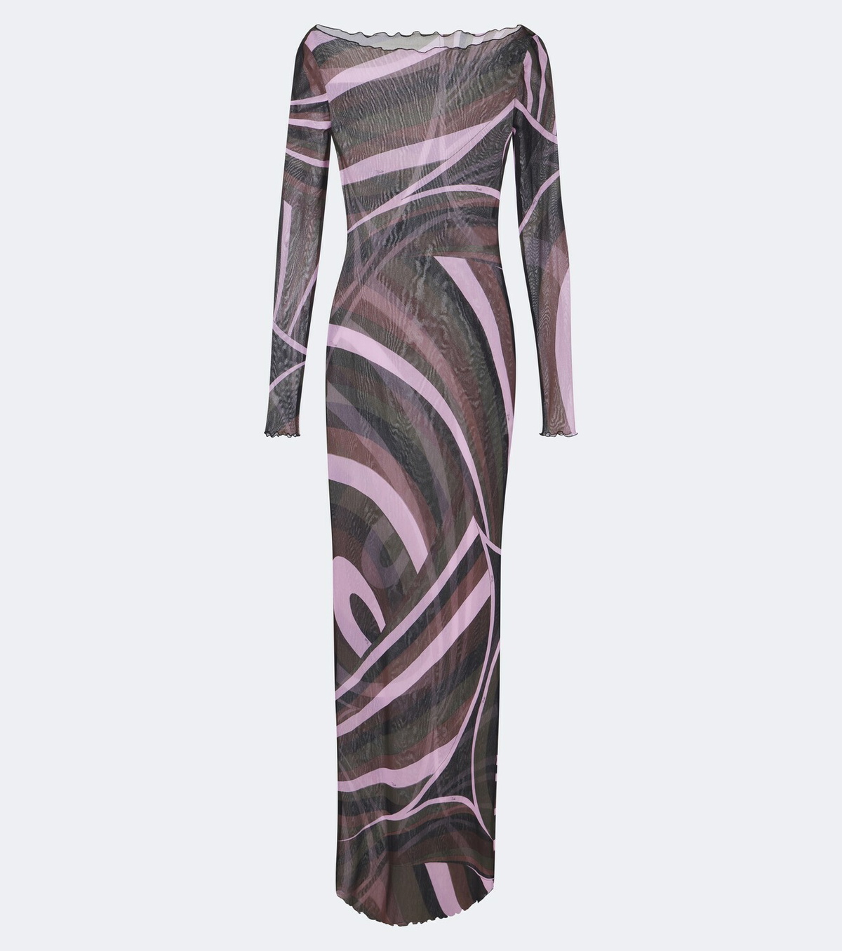 Pucci Iride sheer tulle maxi dress