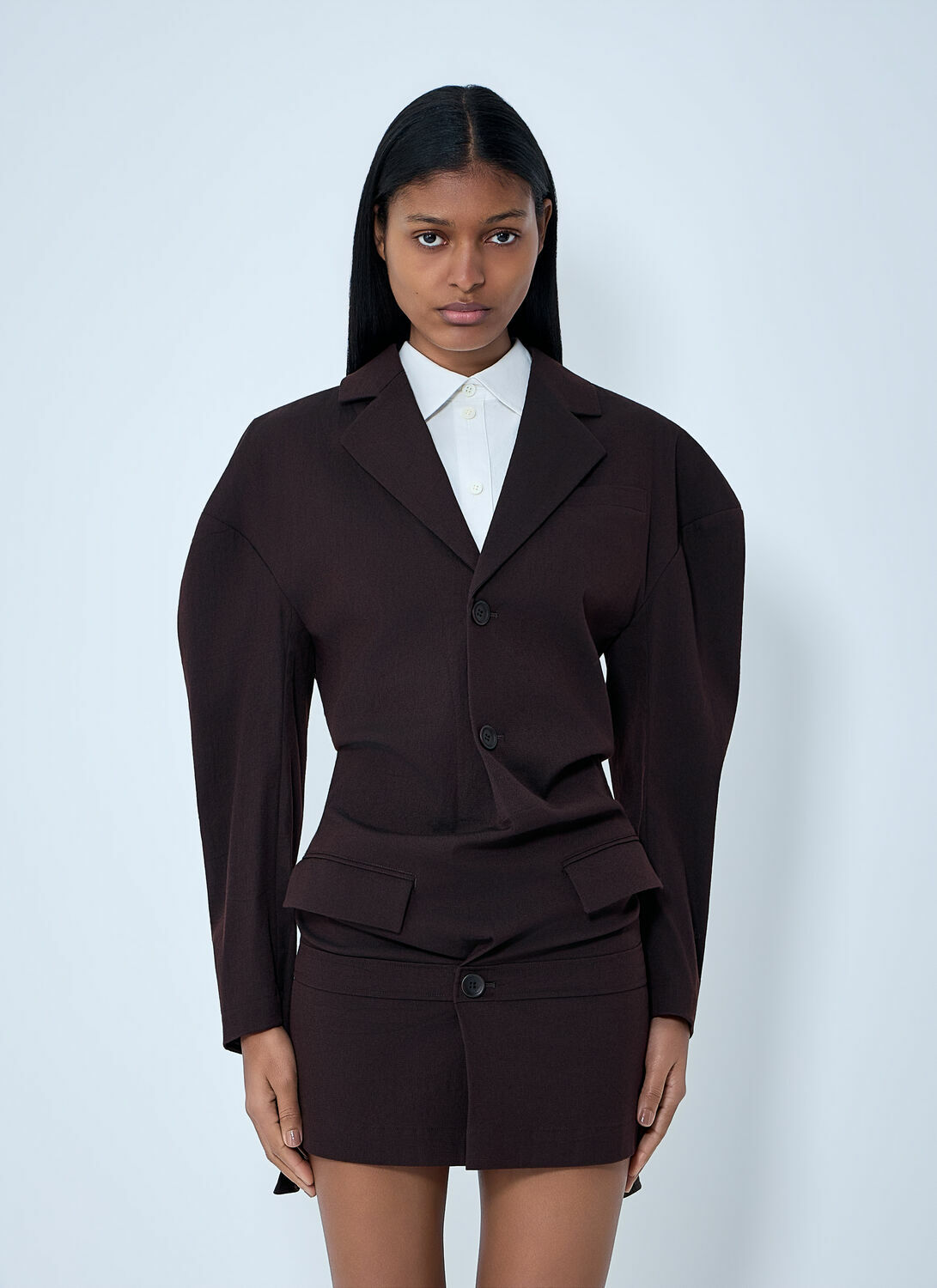 Issey Miyake Tailored Blazer Mini Dress