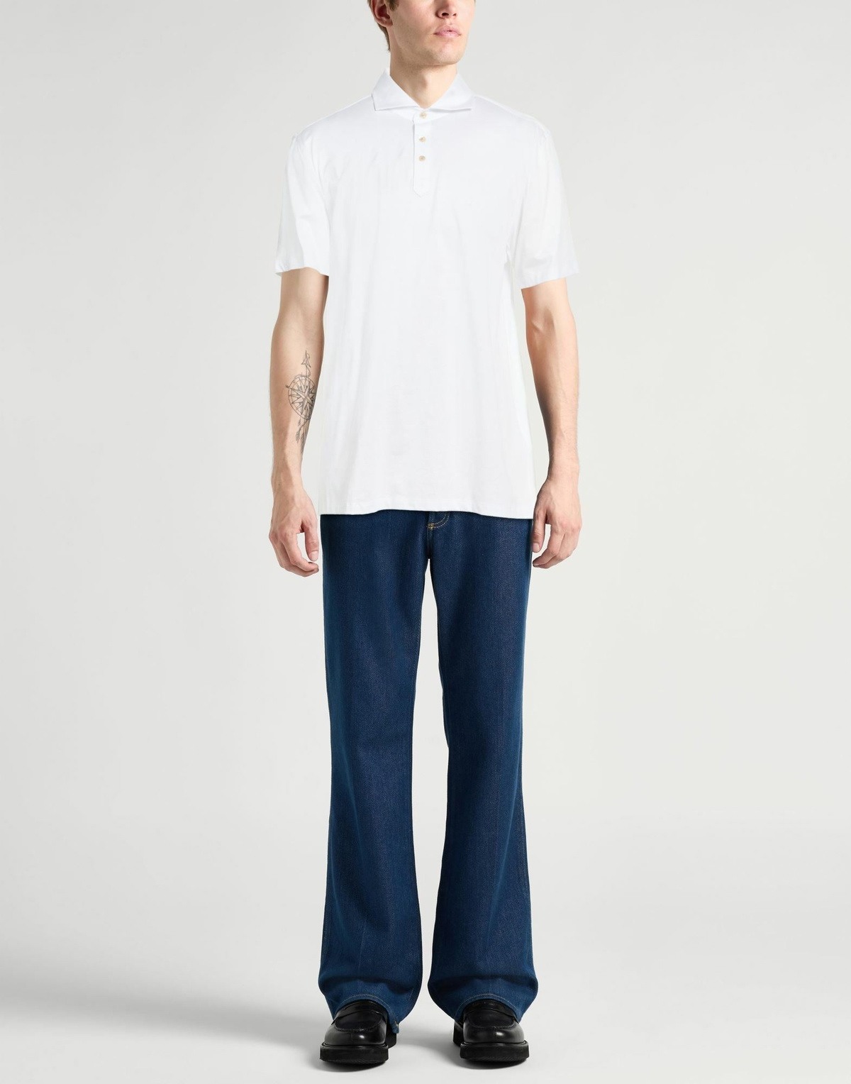 Boglioli Mens Polo shirt in White