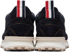 Thom Browne Navy Selvedge Denim Tech Runner Alumni Sneakers