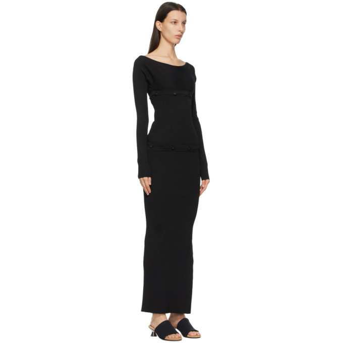 Christopher Esber Black Deconstructed Column Dress Christopher Esber