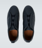 Zegna Leather sneakers with concealed laces