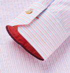 Paul Smith - Soho Slim-Fit Striped Cotton-Poplin Shirt - Pink