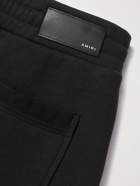 AMIRI - Logo-Embroidered Cotton-Jersey Drawstring Shorts - Black