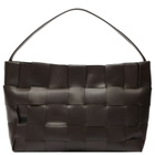 ST. Agni Women's Woven Large Tote in Chocolate 