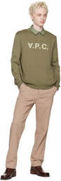 A.P.C. Khaki 'VPC' H Sweatshirt