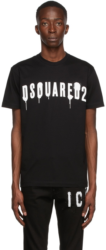 Photo: Dsquared2 Black Logo T-Shirt