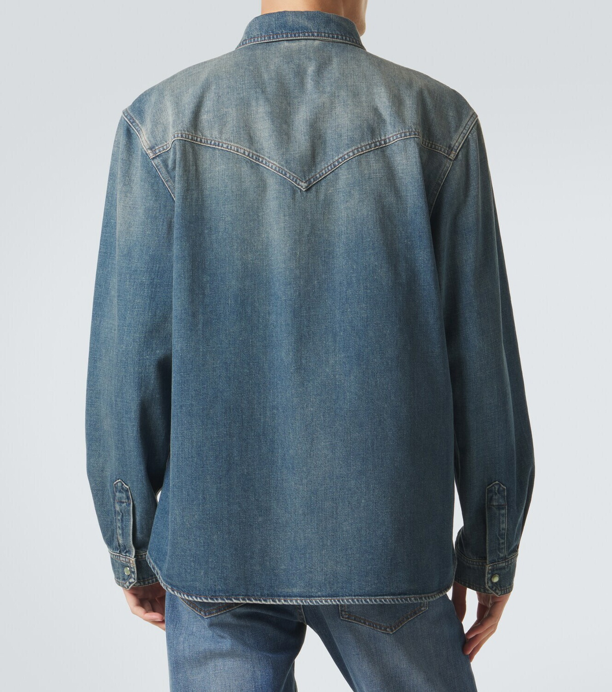 Versace Medusa denim overshirt