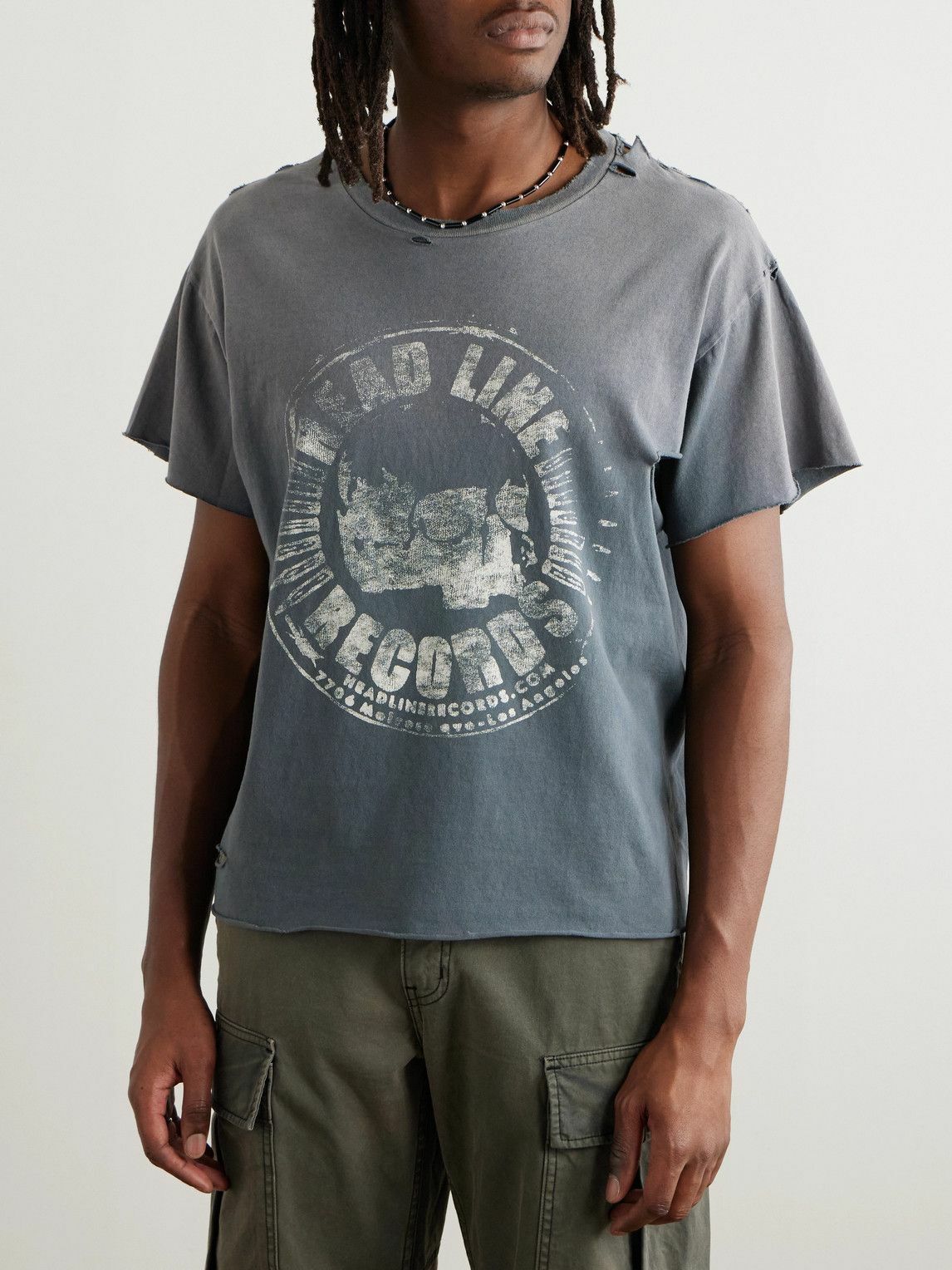 【完売必至】GALLERY DEPT. コットン グリッター加工 Tシャツ Gallery Dept. - Grailed Distressed Glittered Printed Cotton