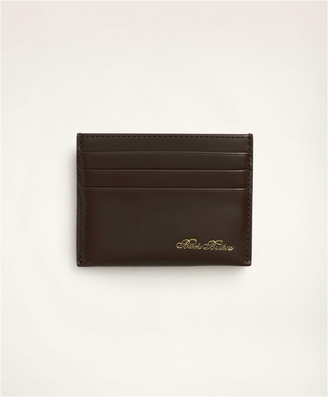 Photo: Brooks Brothers Men's Leather Card Case | Brown