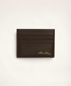 Brooks Brothers Men's Leather Card Case | Brown