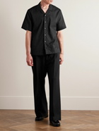 James Perse - Convertible-Collar Cotton Shirt - Black
