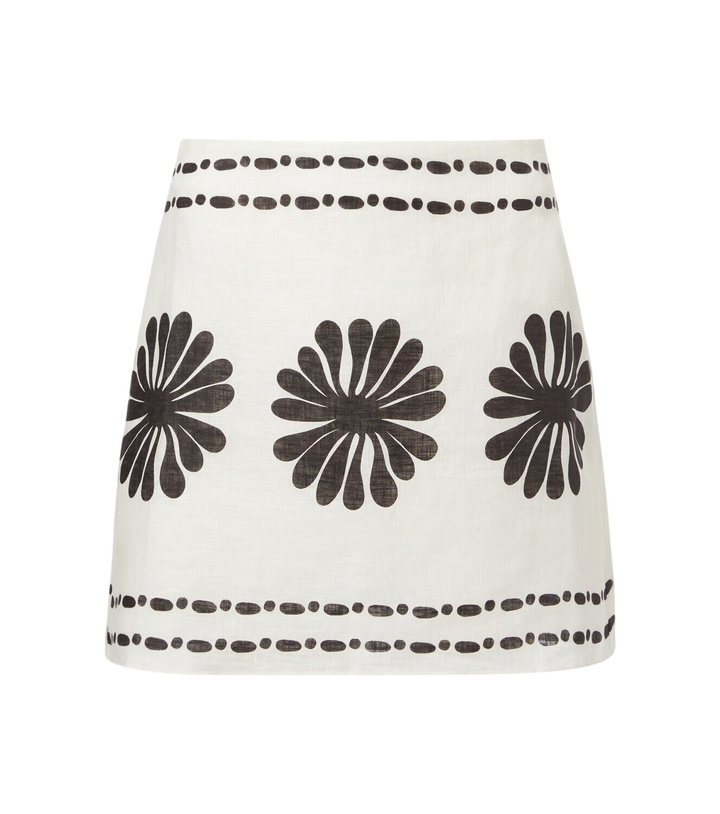 Photo: Cala de la Cruz Eve floral linen miniskirt
