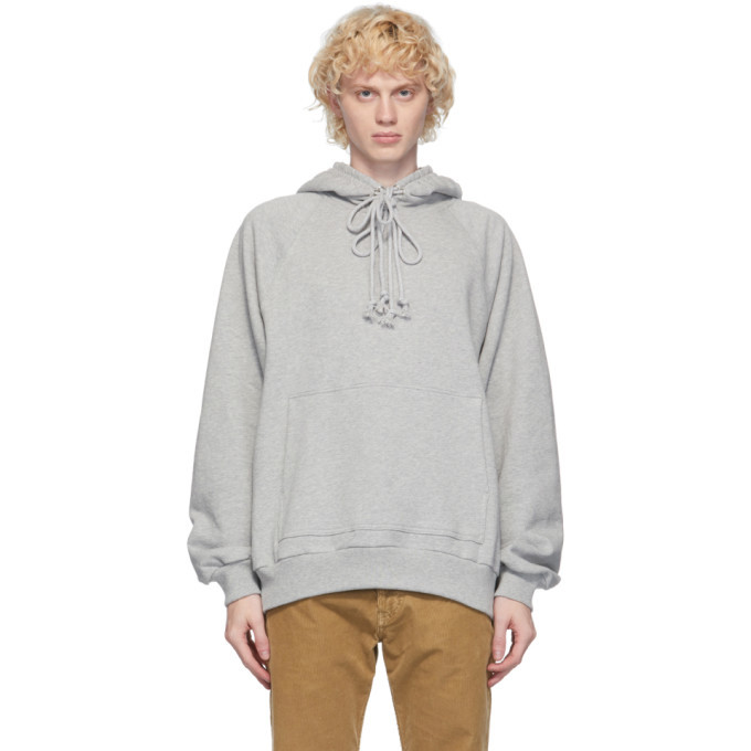 Photo: Dries Van Noten Grey Graphic Hoodie