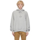 Dries Van Noten Grey Graphic Hoodie