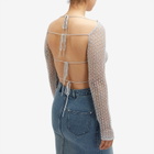 House Of Sunny Women's Silver Plated Knit in Chrome