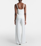 Lisa Yang Shannen cotton and cashmere wide-leg pants