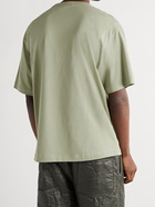 Acne Studios - Exford Oversized Logo-Appliquéd Cotton-Jersey T-Shirt - Green