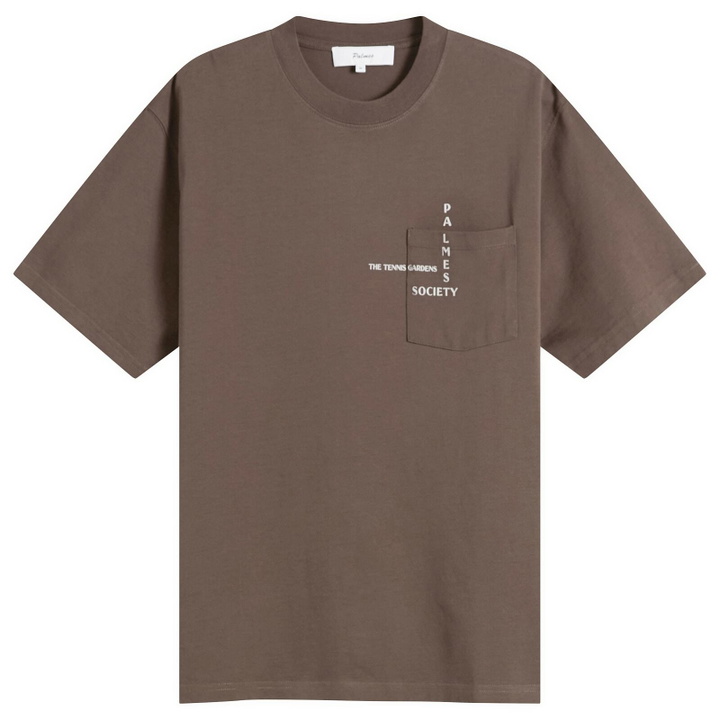 Photo: Palmes Men's Ramus Pocket T-Shirt in Brown
