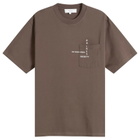 Palmes Men's Ramus Pocket T-Shirt in Brown