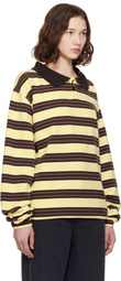 Still Kelly Yellow & Brown Oversized Polo