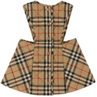 Burberry Baby Beige Vintage Check Pinafore Dress