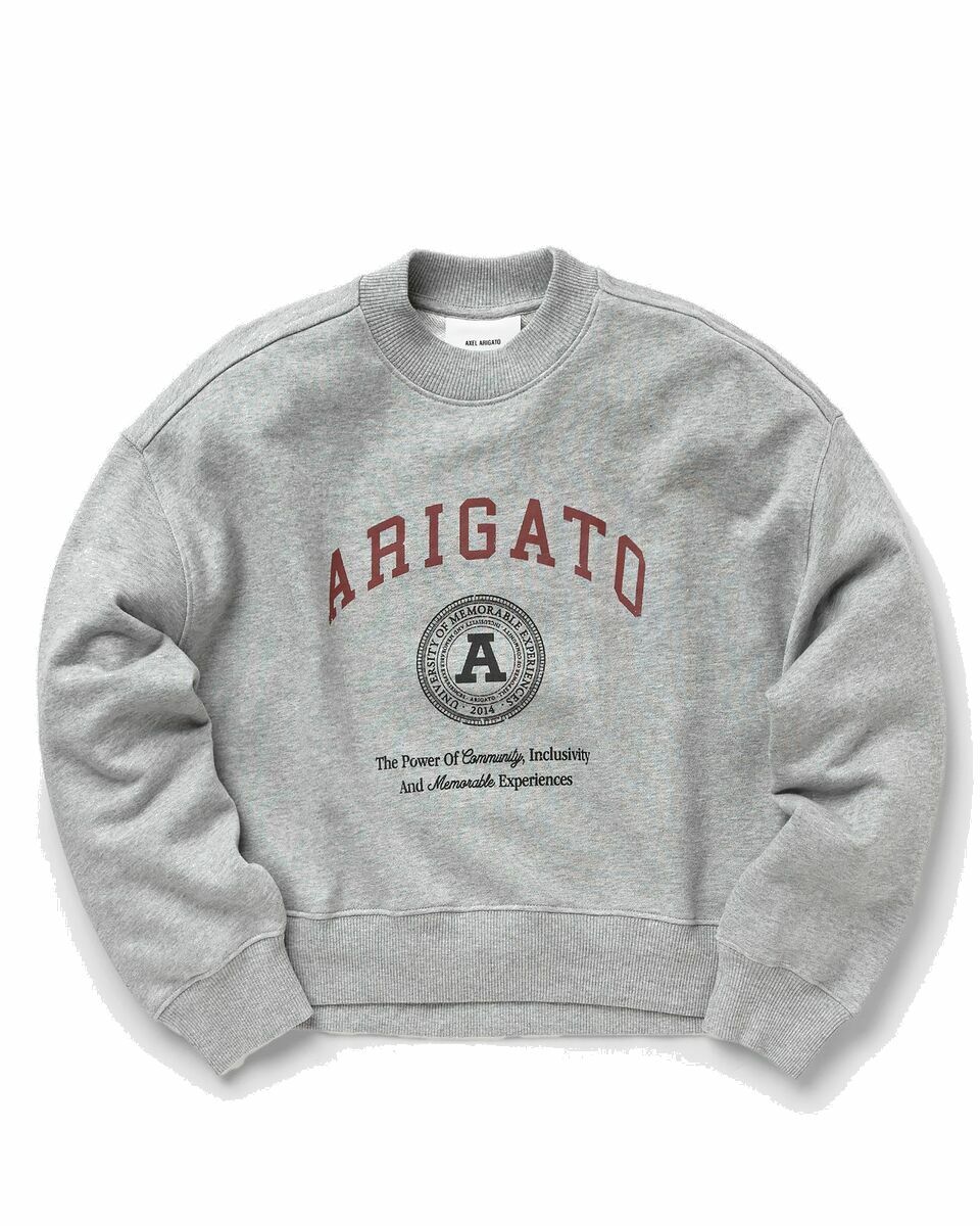Photo: Axel Arigato Arigato University Sweatshirt Grey - Womens - Sweatshirts
