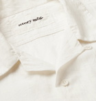 Story Mfg. - Camp-Collar Printed Organic Cotton Shirt - White