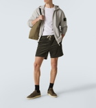 Stone Island Cotton jersey zip-up hoodie