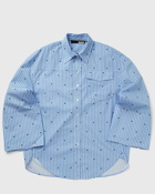 Rotate Birger Christensen Oversized Shirt Blue - Womens - Shirts & Blouses