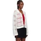 Holzweiler White Rosie Crochet Cardigan