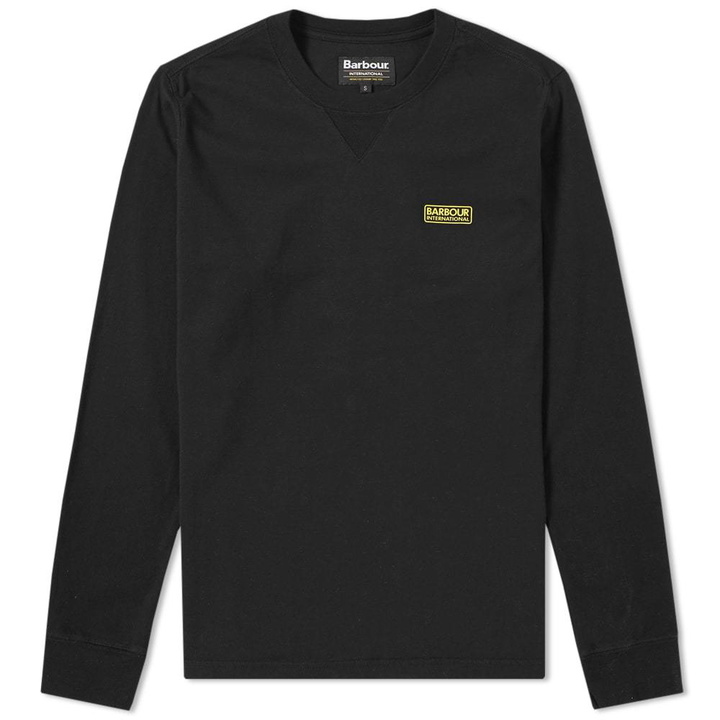 Photo: Barbour International Long Sleeve Logo Tee Black