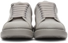 Alexander McQueen Grey Suede Oversized Sneakers