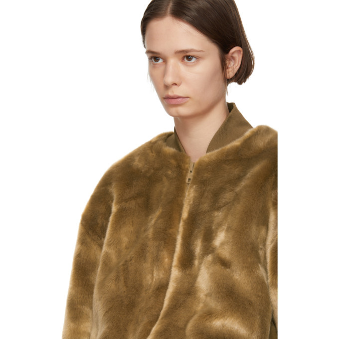 Tibi faux fur outlet jacket