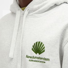 New Amsterdam Surf Association Men's Logo Hoodie in Ash/Green